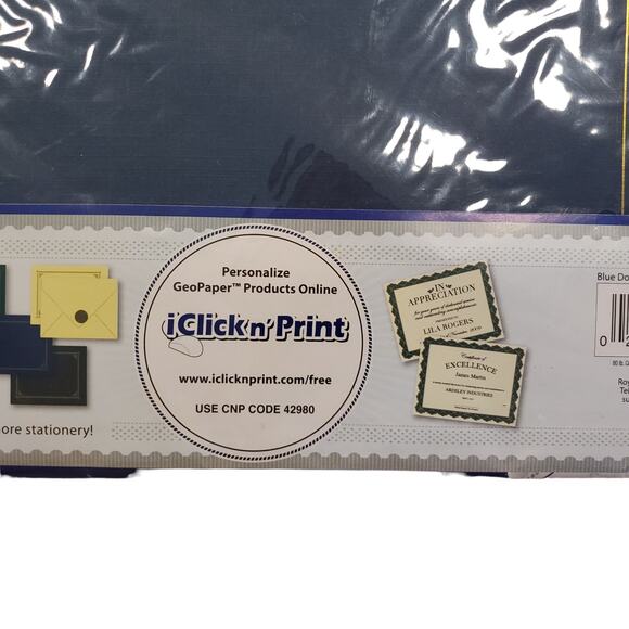 Document Covers Certificate Holder Oversized Embossed Linen Finish Geographics - Picture 7 of 8